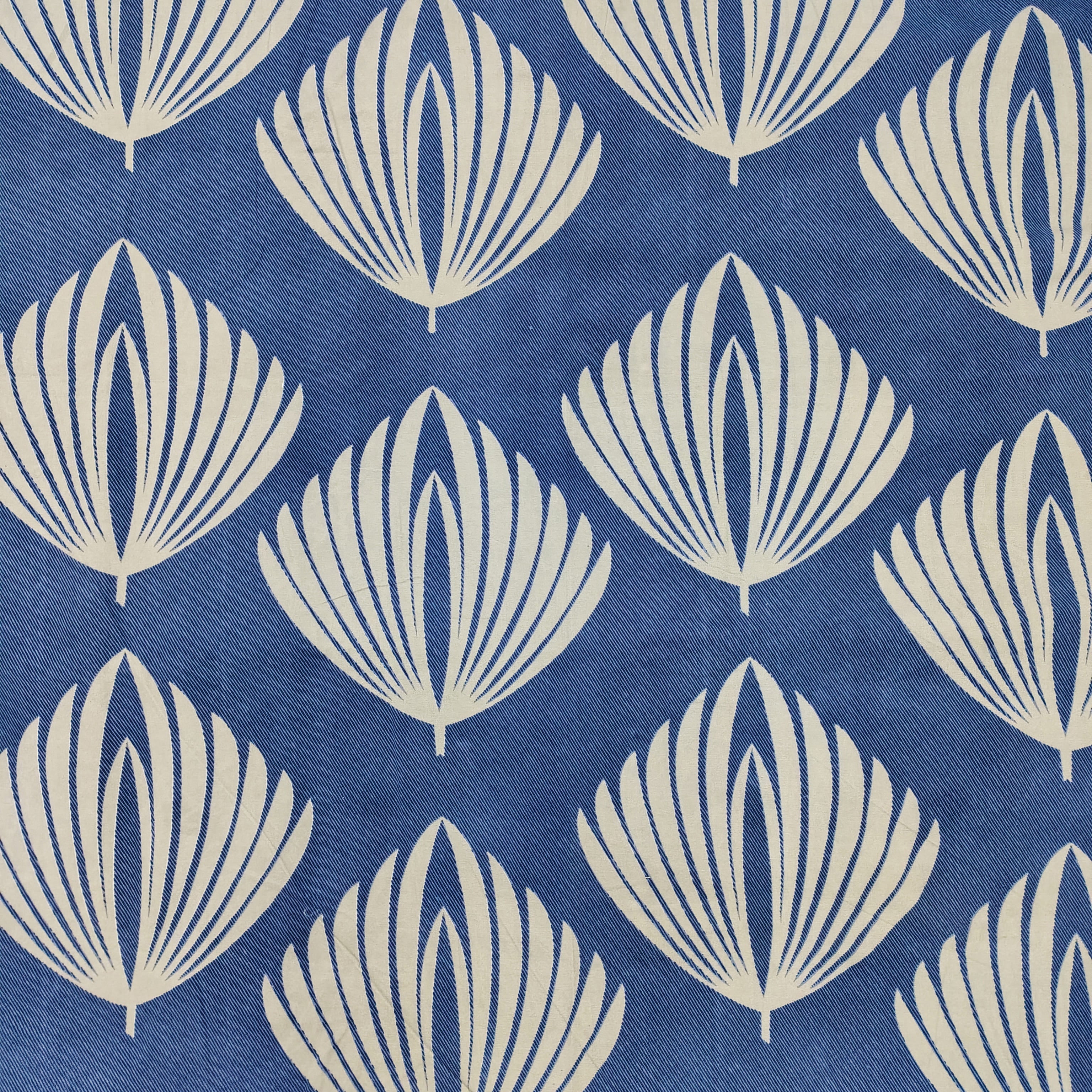 Floral 210 TC Fitted Bedsheet - Blue BRAVIA