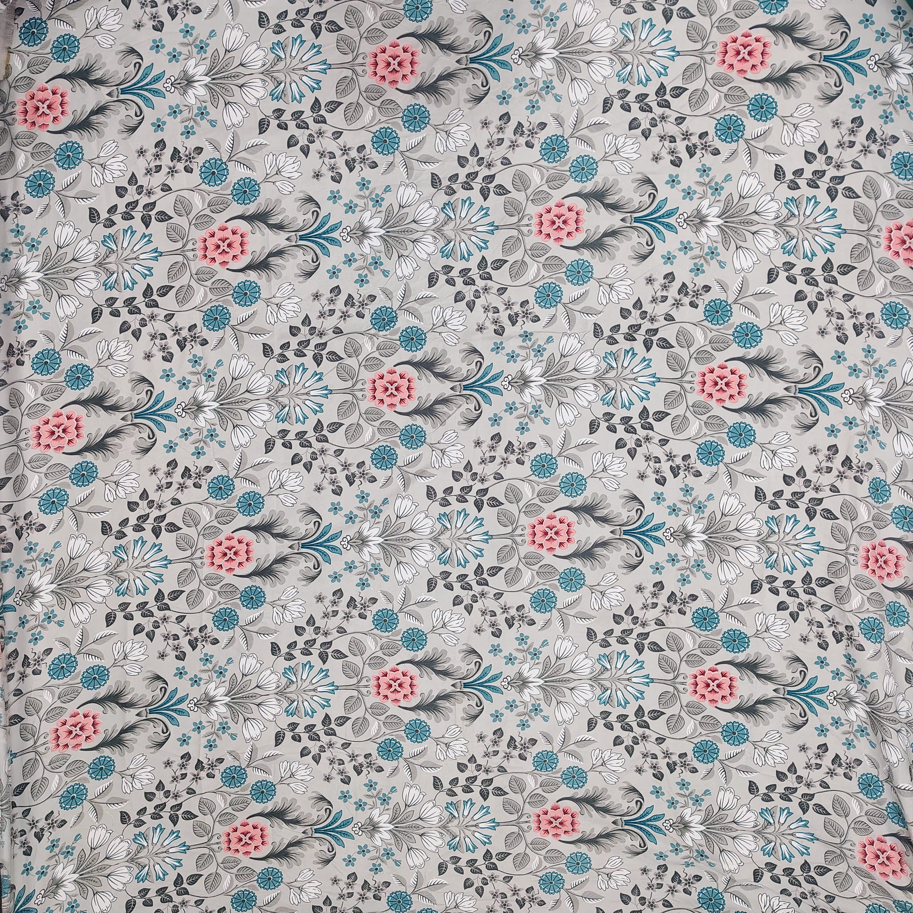 Floral 210 TC Fitted Bedsheet - Multicolor BRAVIA