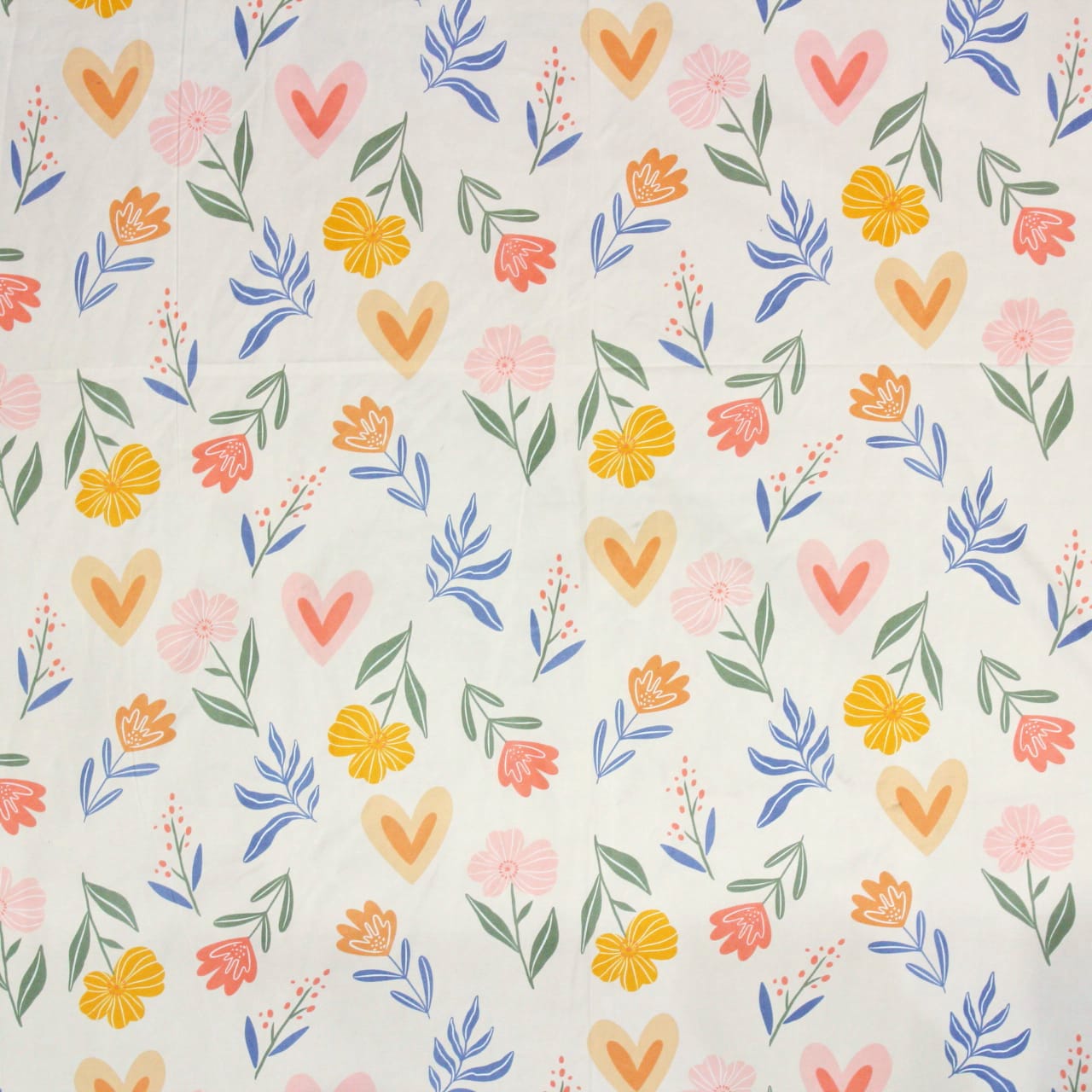 Floral 210 TC Fitted Bedsheet - Multicolor BRAVIA