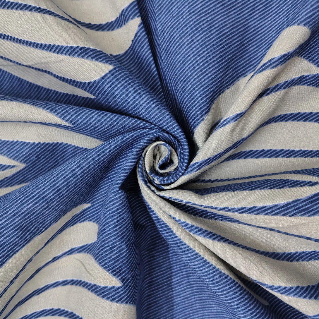 Floral 210 TC Fitted Bedsheet - Blue BRAVIA