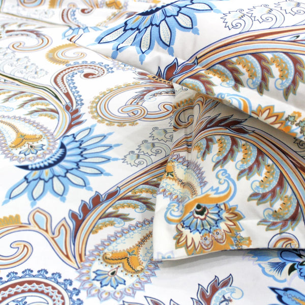 Floral 210 TC Fitted Bedsheet - Multicolor - Braviadecor
