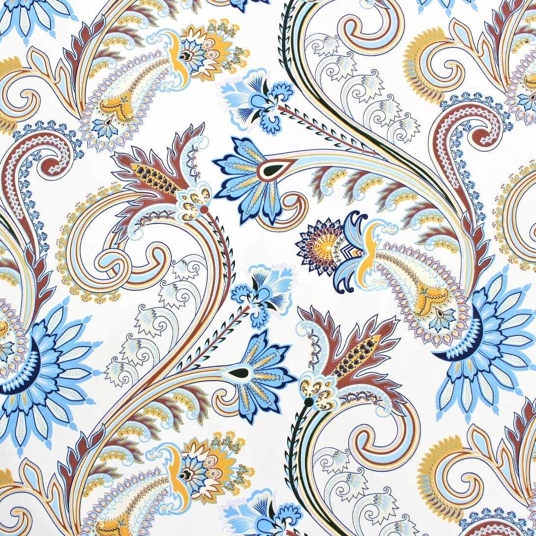 Floral 210 TC Fitted Bedsheet - Multicolor - Braviadecor
